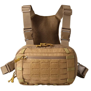 Sacoche Poitrine Tactique Homme Coyote