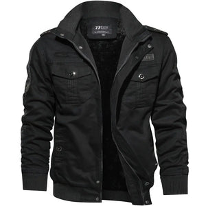 Veste Militaire Fashion Homme Noire