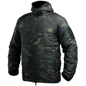 Veste Imprimé Militaire Homme Noire