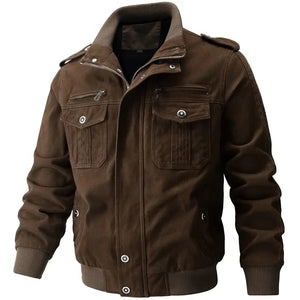 Veste Marron Style Militaire