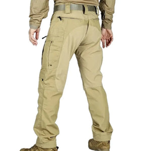 Pantalon Cargo Tactique Homme Beige Arrière
