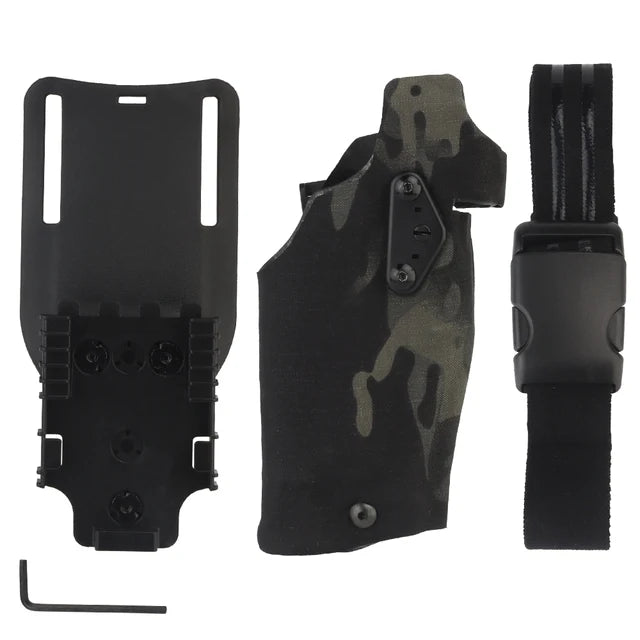 Ceinture Holster Militaire Camo Noir