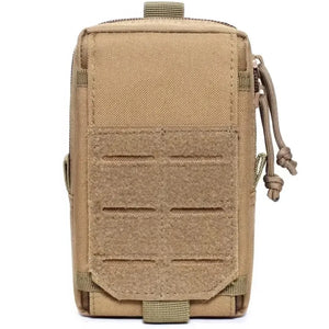 Pochette MOLLE Verticale Marron