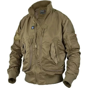 Veste Cargo Militaire Beige