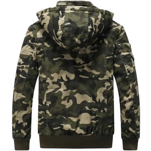 Veste Militaire Hiver Homme Arrière