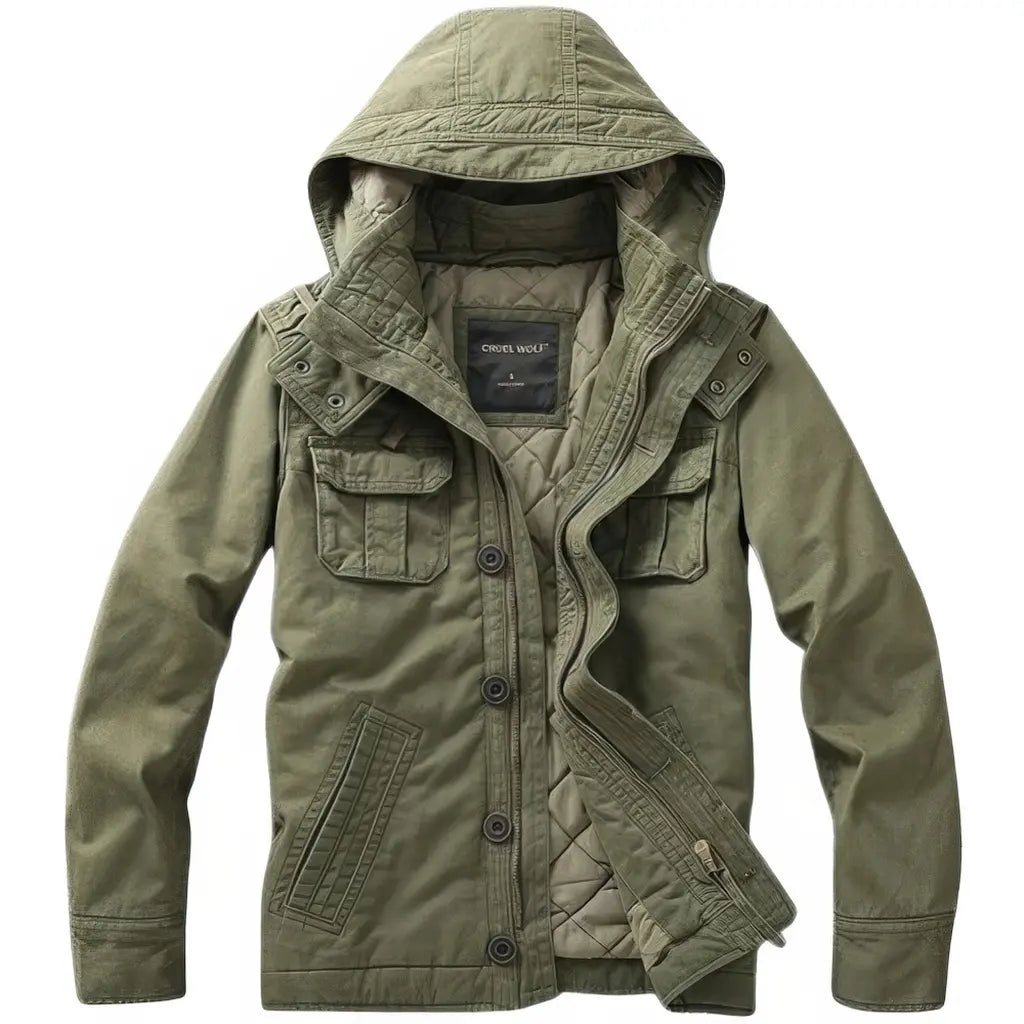 Veste Tactique Hiver Verte