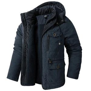 Veste Militaire Parka Bleu Marine