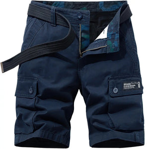 Short Militaire Cargo Couleur Bleu