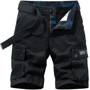 Short Militaire Cargo Couleur Noir