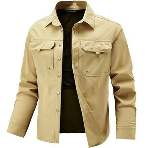 Surchemise Militaire Homme Beige