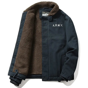 Veste Chaude Militaire Bleue