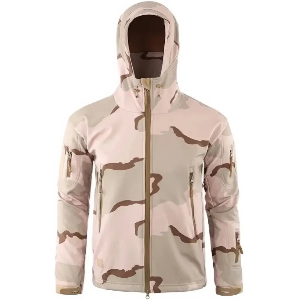 Veste Militaire Beige Homme