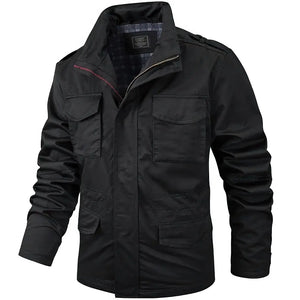 Veste Militaire Noire Homme