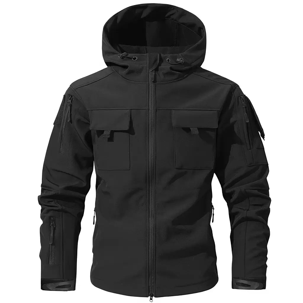 Veste Style Militaire Homme Noire