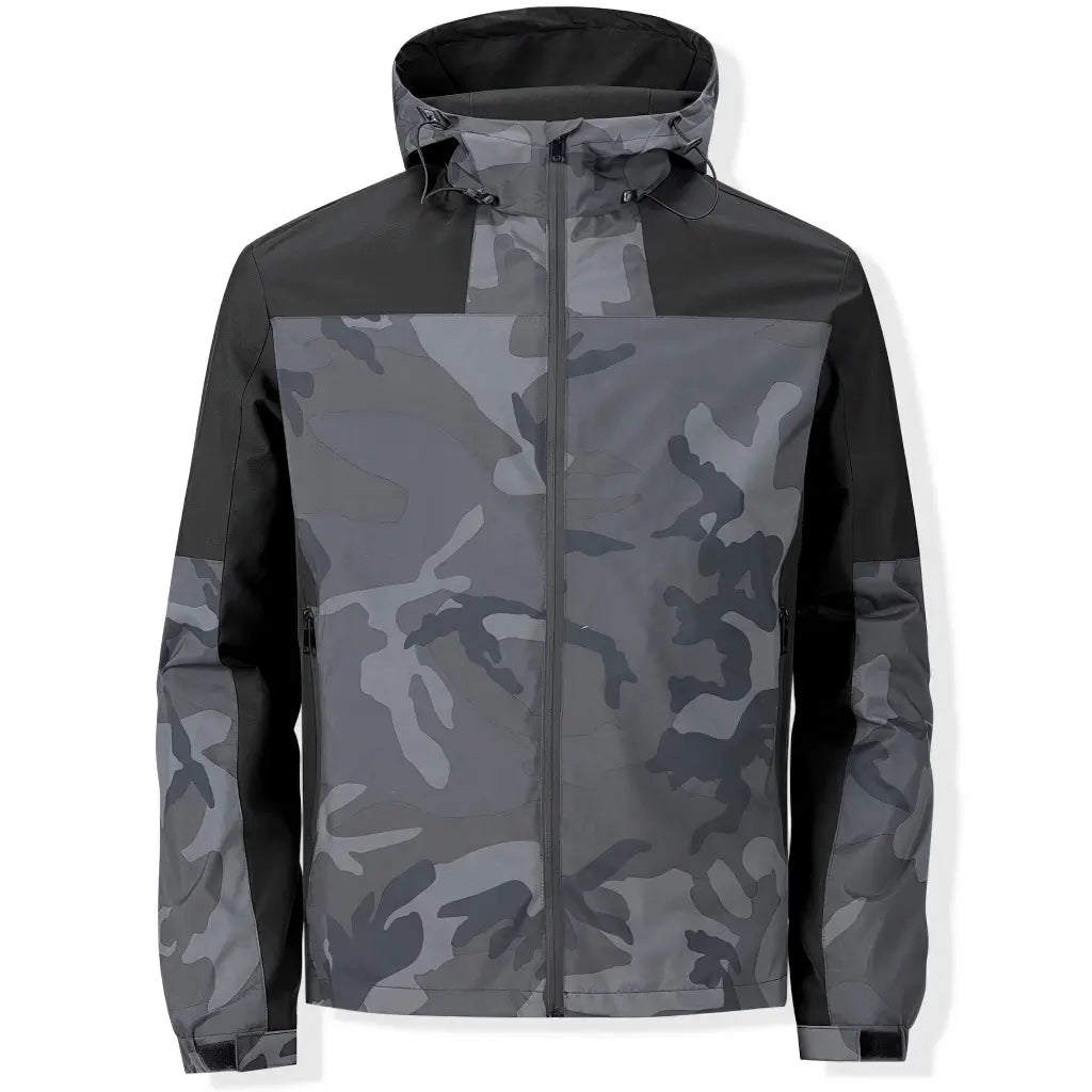 Veste Style Militaire Homme Gris
