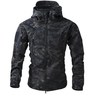 Veste Treillis Noire Homme