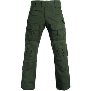 Pantalon militaire combat homme vert, vue de face