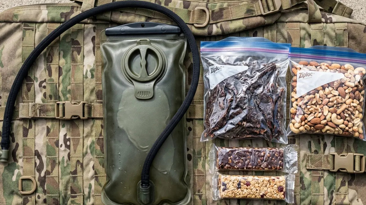Équipement d'hydratation et nutrition tactique pour opérateur de terrain