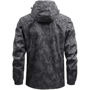 Veste Militaire Noire Homme Arrière