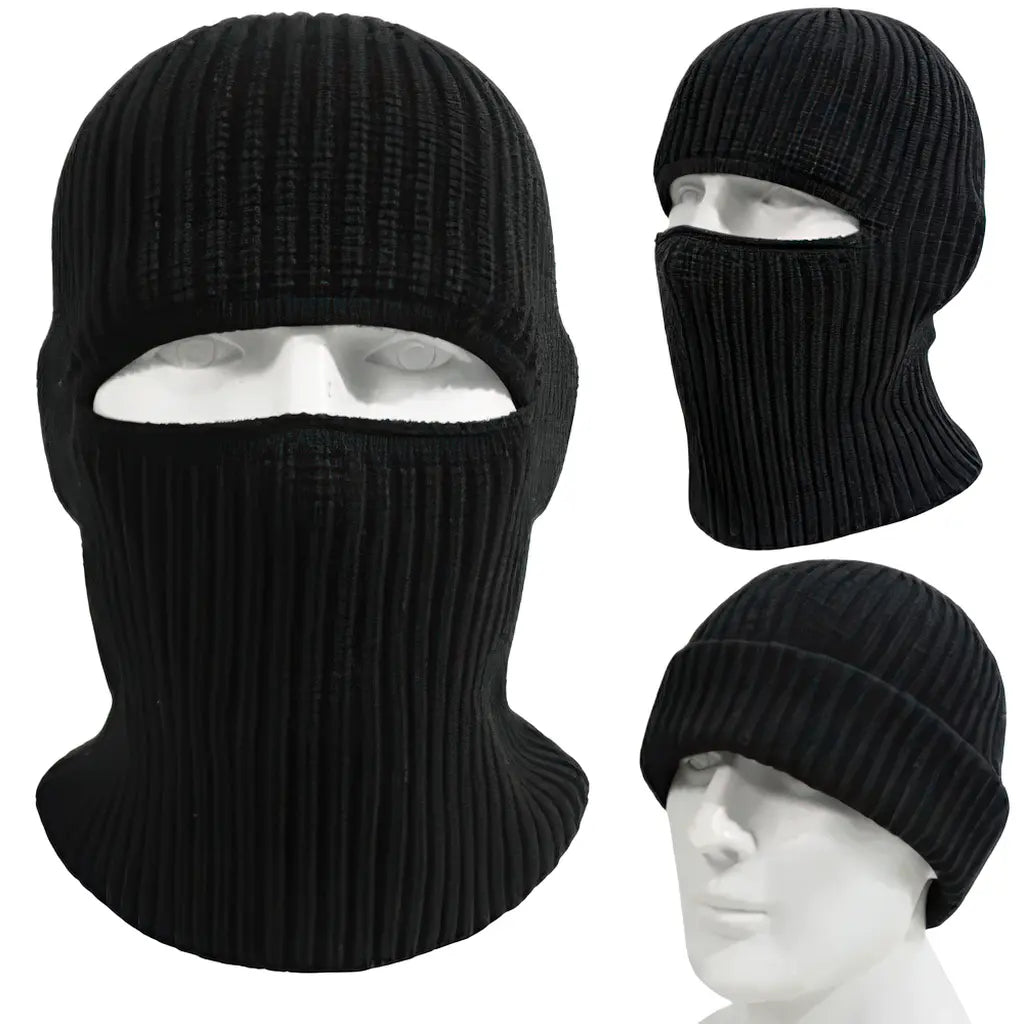 Bonnet Cagoule Noir Militaire
