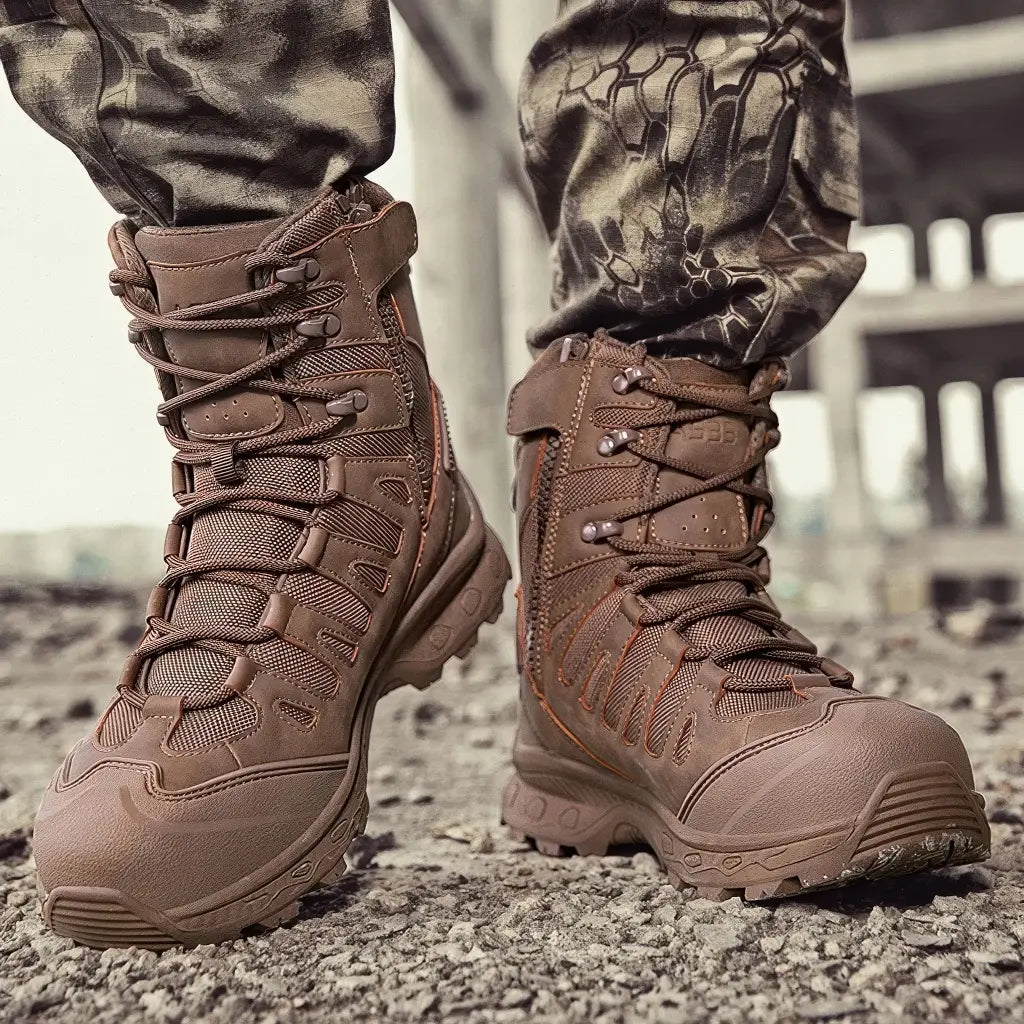 Bottes de Combat Militaires Marron