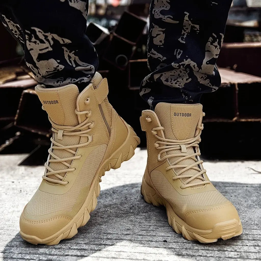 Bottes pour Militaires Beiges