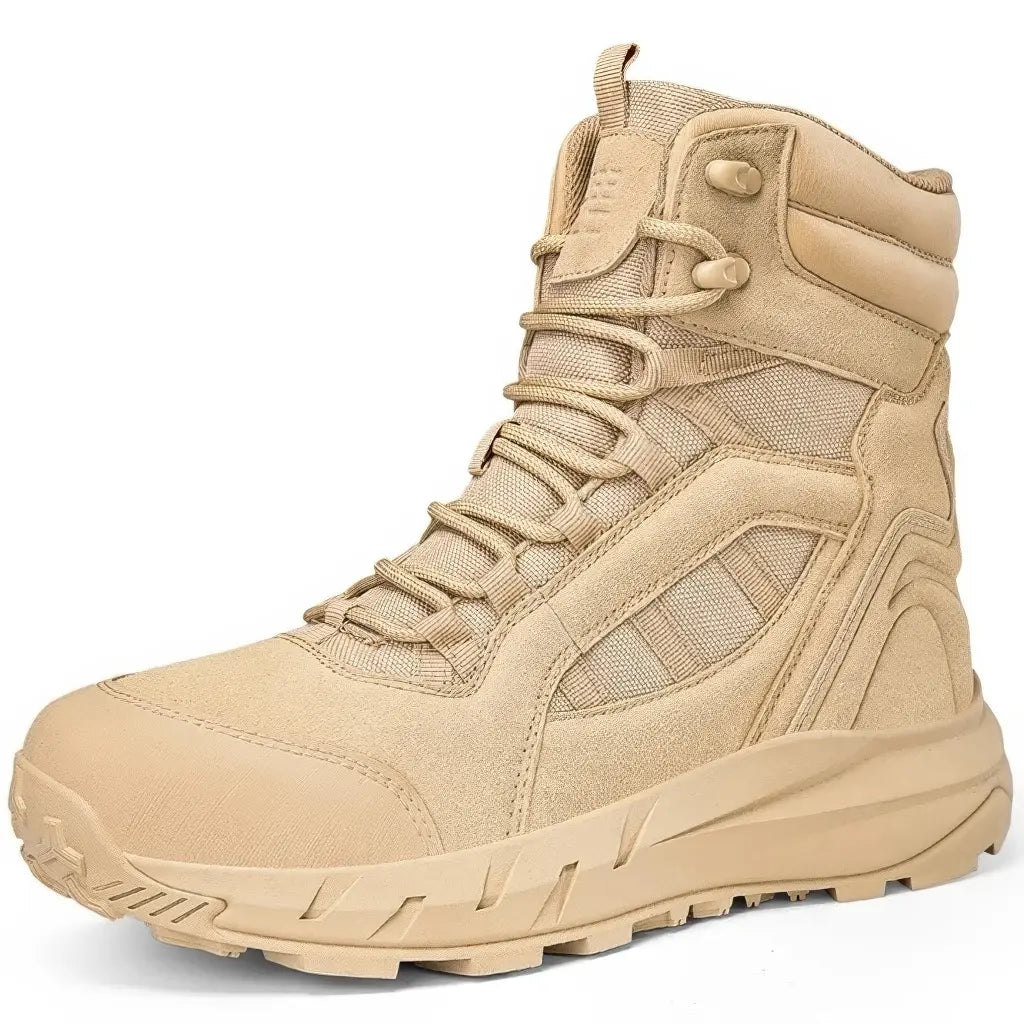 Bottines Façon Rangers Beiges