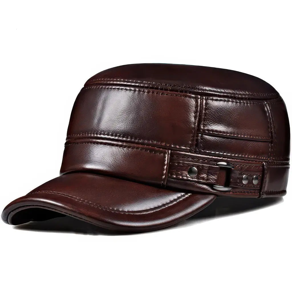 Casquette Cuir Militaire