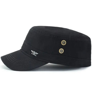 Casquette Forme Militaire Homme Vue de Côté