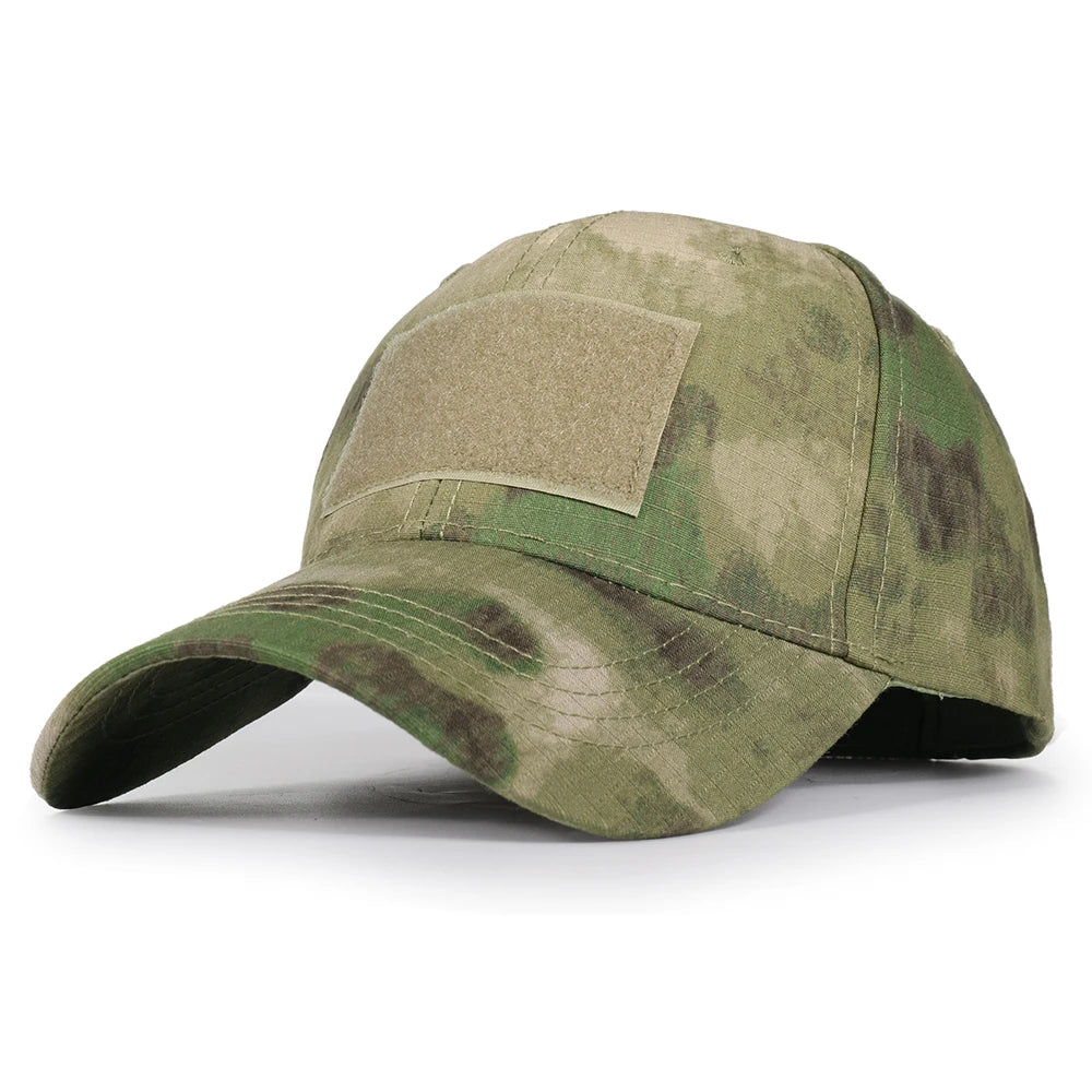 Casquette Homme Militaire Camouflage Vert