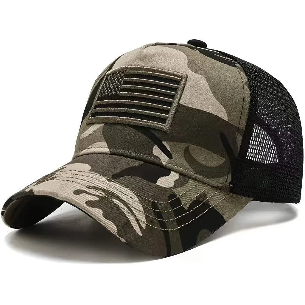Casquette Militaire Américaine Drapeau