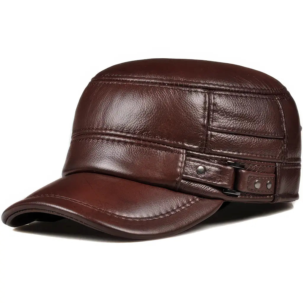 Casquette Militaire Cuir