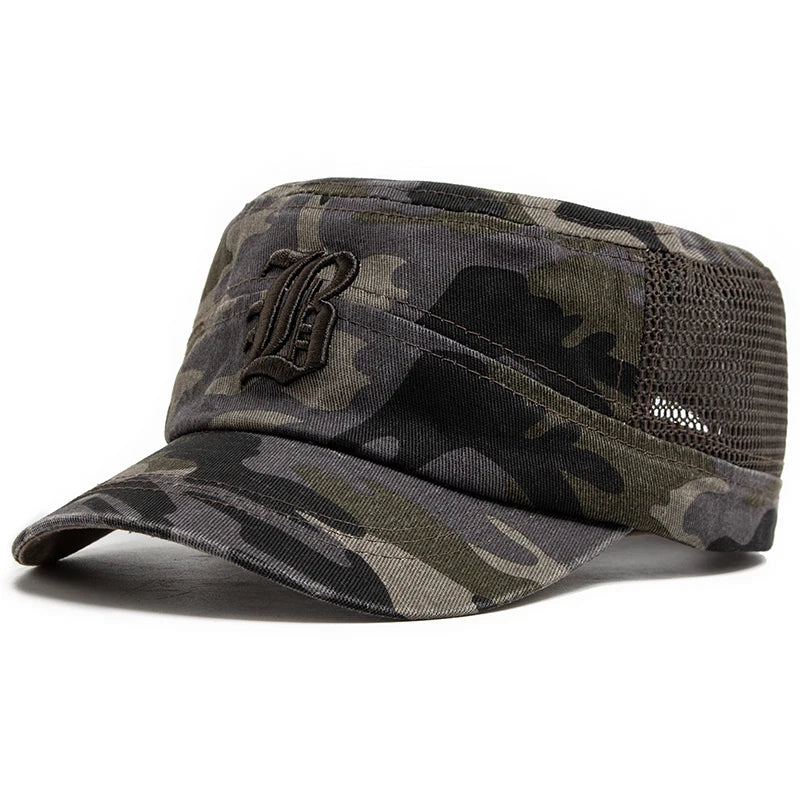Casquette Style Militaire Gris