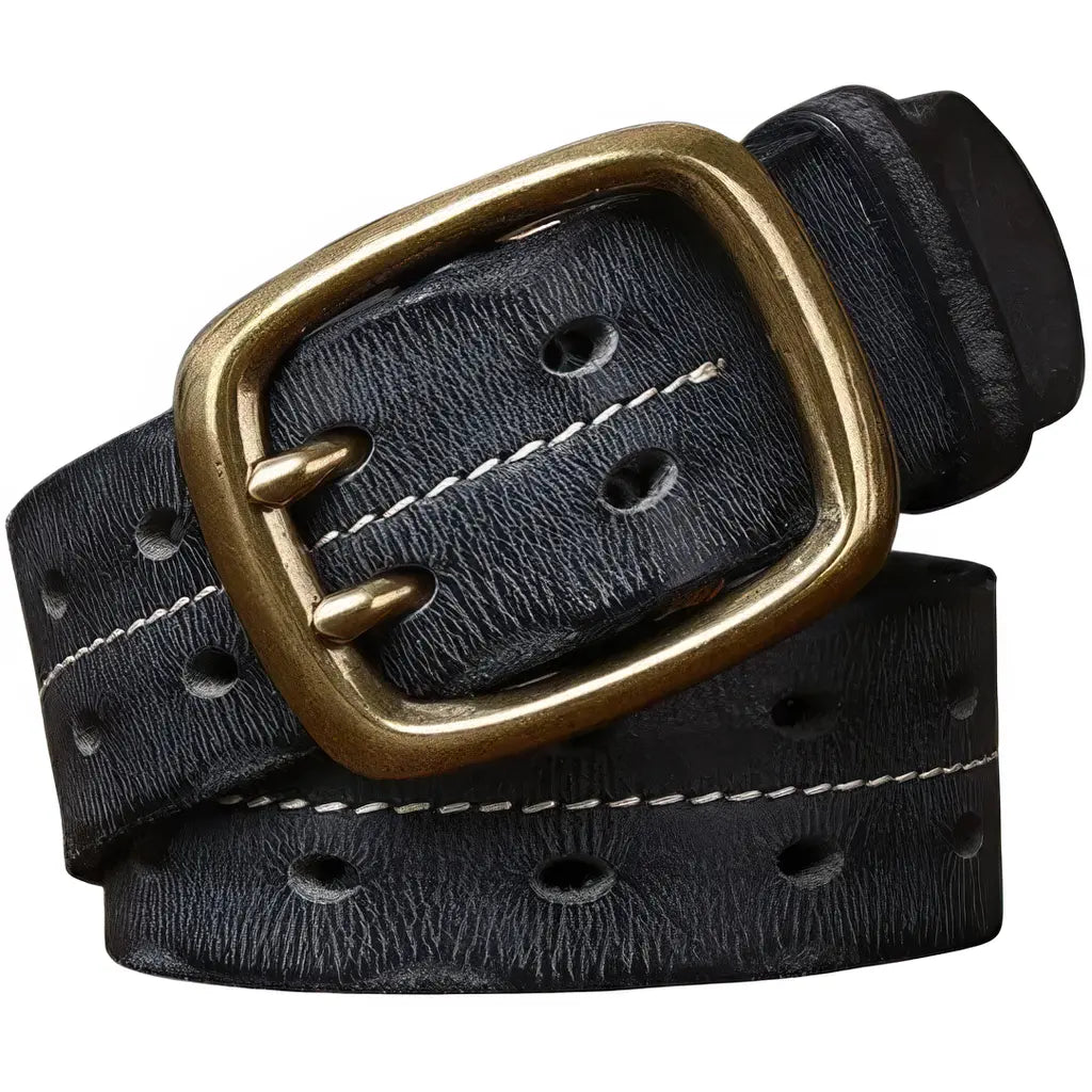 Ceinture Militaire Cuir Noir