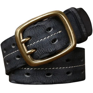 Ceinture Militaire Cuir Noir