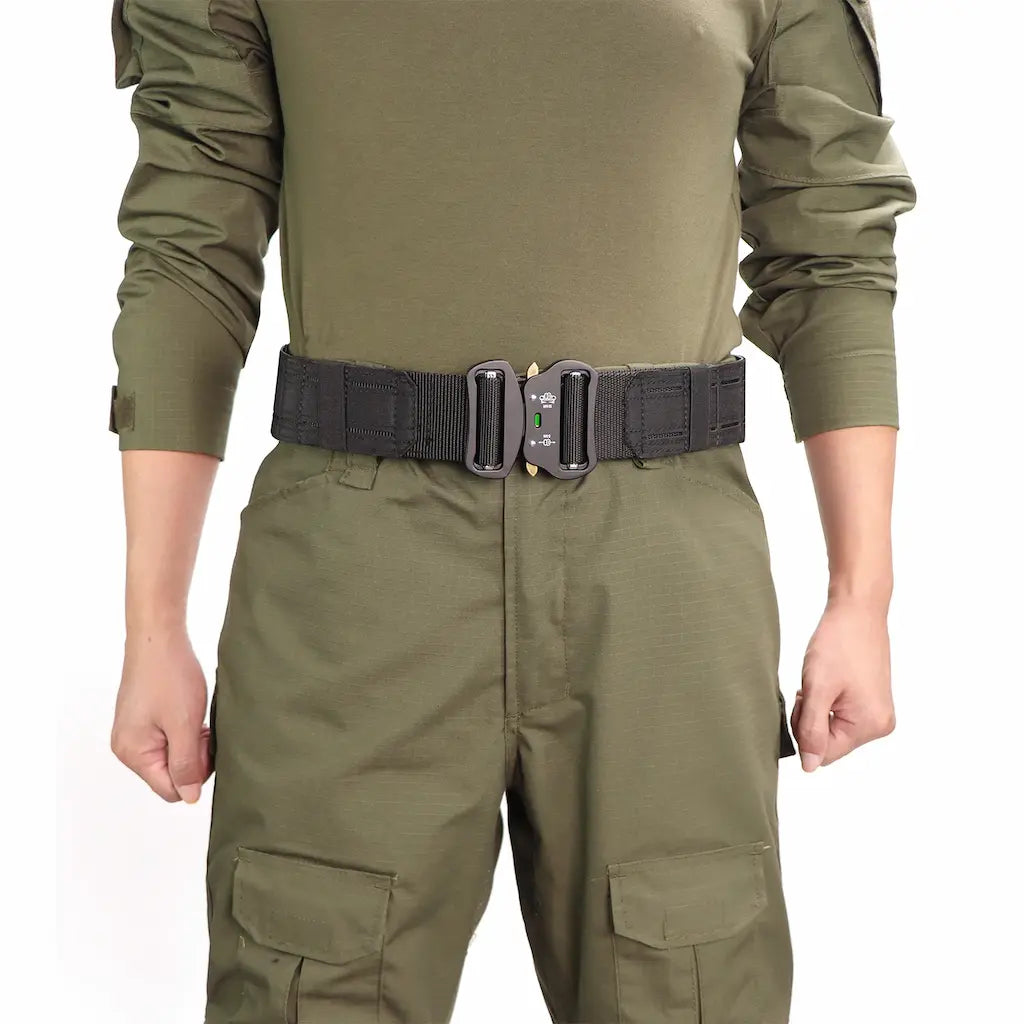 Ceinture Militaire Homme Kaki