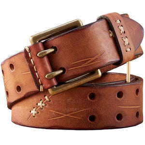 Ceinture Tactique Cuir Marron