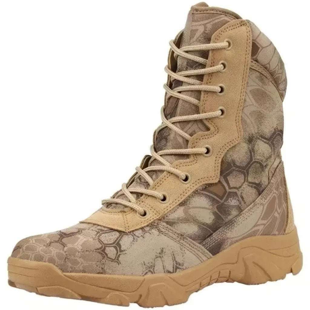 Chaussures Rangers Zip Beiges