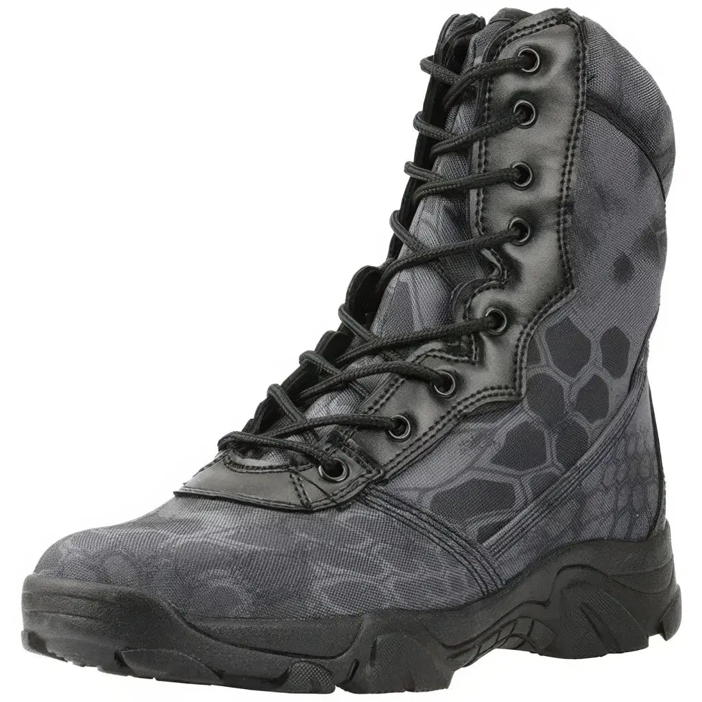 Chaussures Rangers Zip Grises