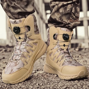 Chaussures Style Militaire Homme Beiges