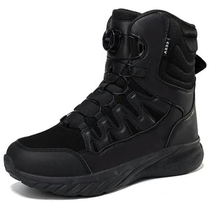 Chaussures Style Militaire Homme Noires