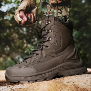Chaussures de Rangers Police Marron