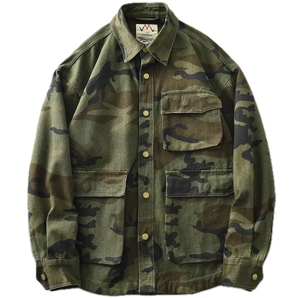 Chemise Camouflage Militaire Homme
