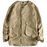 Chemise Col Militaire Beige
