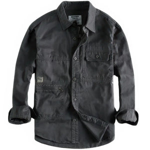 Chemise Grise Militaire Homme