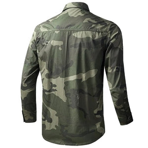 Chemise Homme Style Militaire Verte