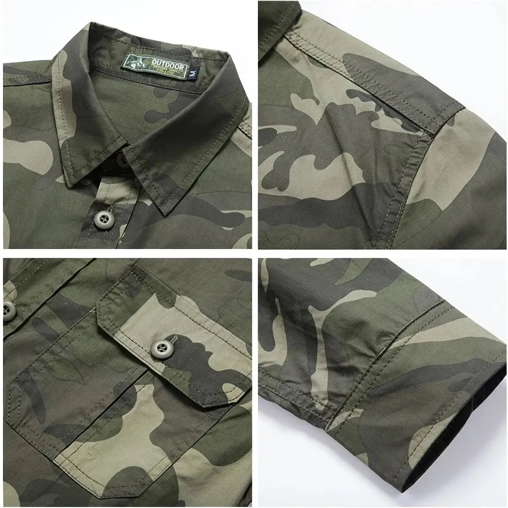 Chemise Homme de Style Militaire
