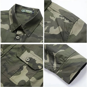 Chemise Homme de Style Militaire