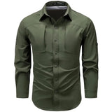 Chemise Kaki Style Militaire Homme 