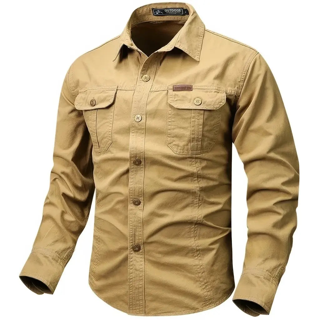 Chemise Militaire Beige